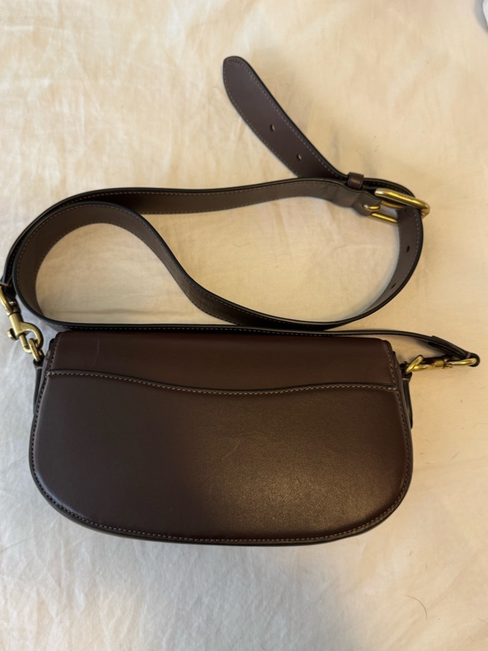 Coach Emmy 23 Saddle Bag in Maple - Picture 3 of 14